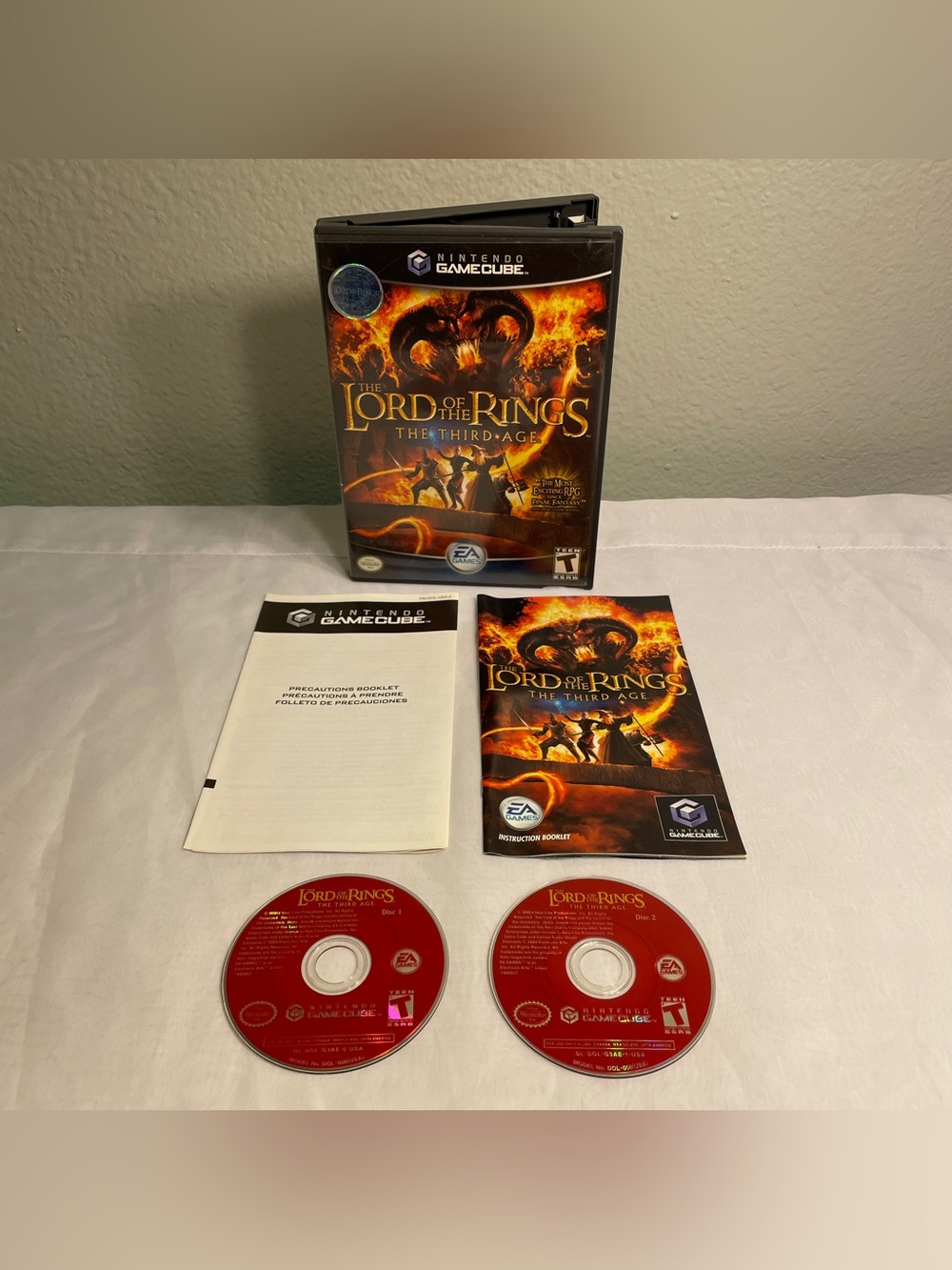 Lord of the Rings: The Third Age (Nintendo GameCube, 2004) Complete In Box CIB